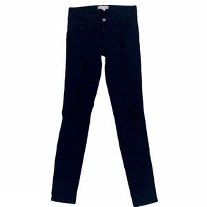 F21 Denim Women's Jeans Black Distressed Mid Rise